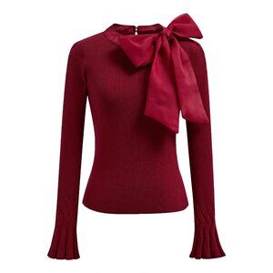 Chicwish Fancy Bowknot Knit Top - Size S-M